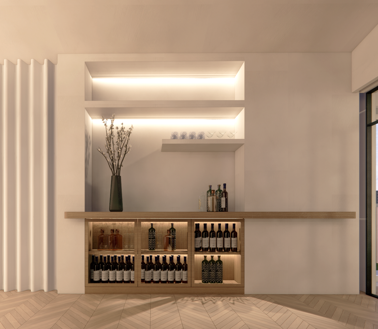 Render grafico vino